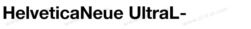 HelveticaNeue UltraL字体转换